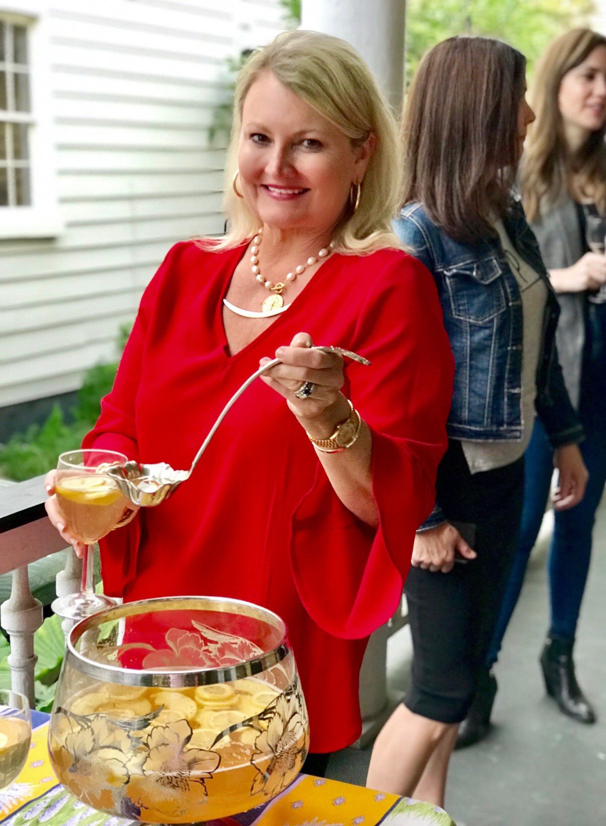 Paige Canaday Crone with St. Cecilia Punch